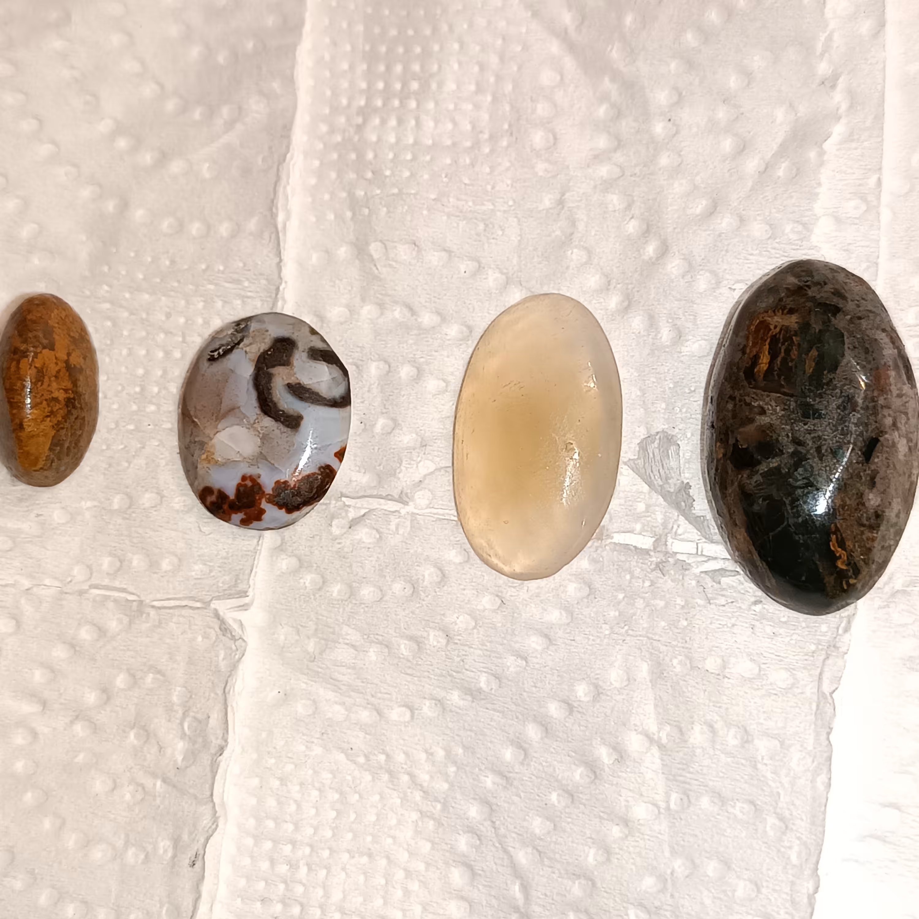 سنگهای عقیق جاسپر طبیعی 4تاش باهم