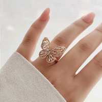 انگشتر طرح پروانه ژوپینگ