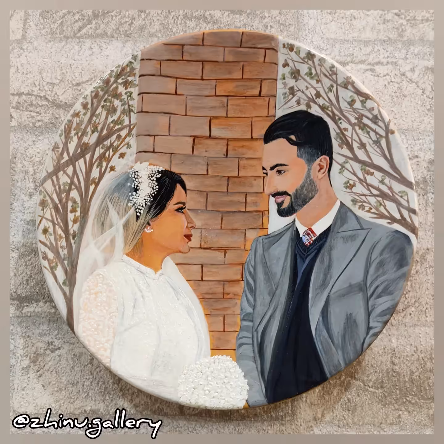 نقاشی دو چهره، قطر 25