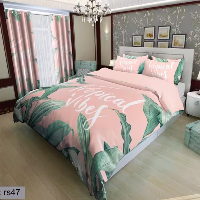 سرویس روتختی 2 نفره تنسل چاپی برندترک لند(Turk Land) rs 47