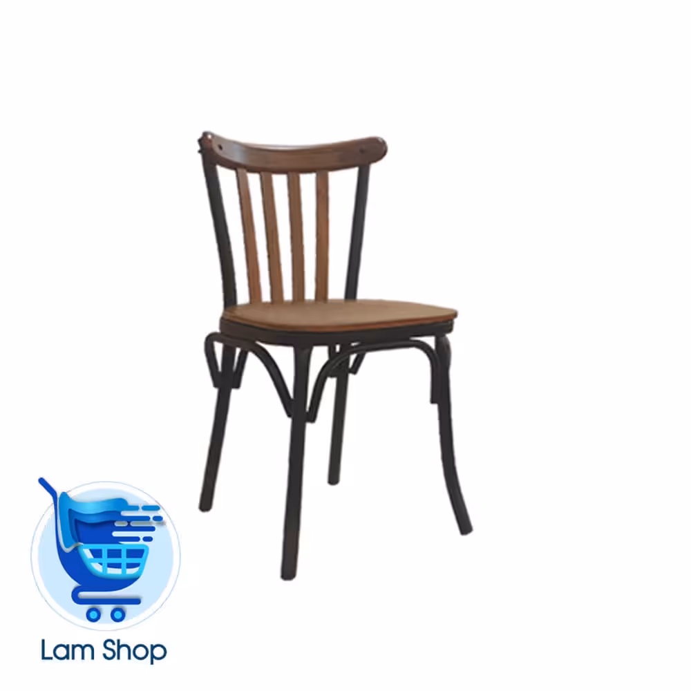 صندلی بدون دسته فلزی برسو باکف و پشت اتصال چوبی N607W نظری(زمان ارسال 15 تا 20 روز کاری)