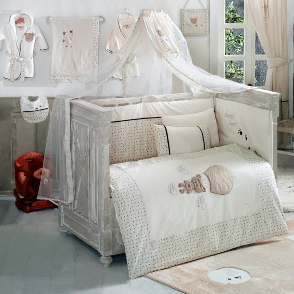 سرویس خواب 4 تکه کیدبو مدل کیوت بیر بیگه| Bebek Uyku Setleri, Kidboo Cute Bear Beige