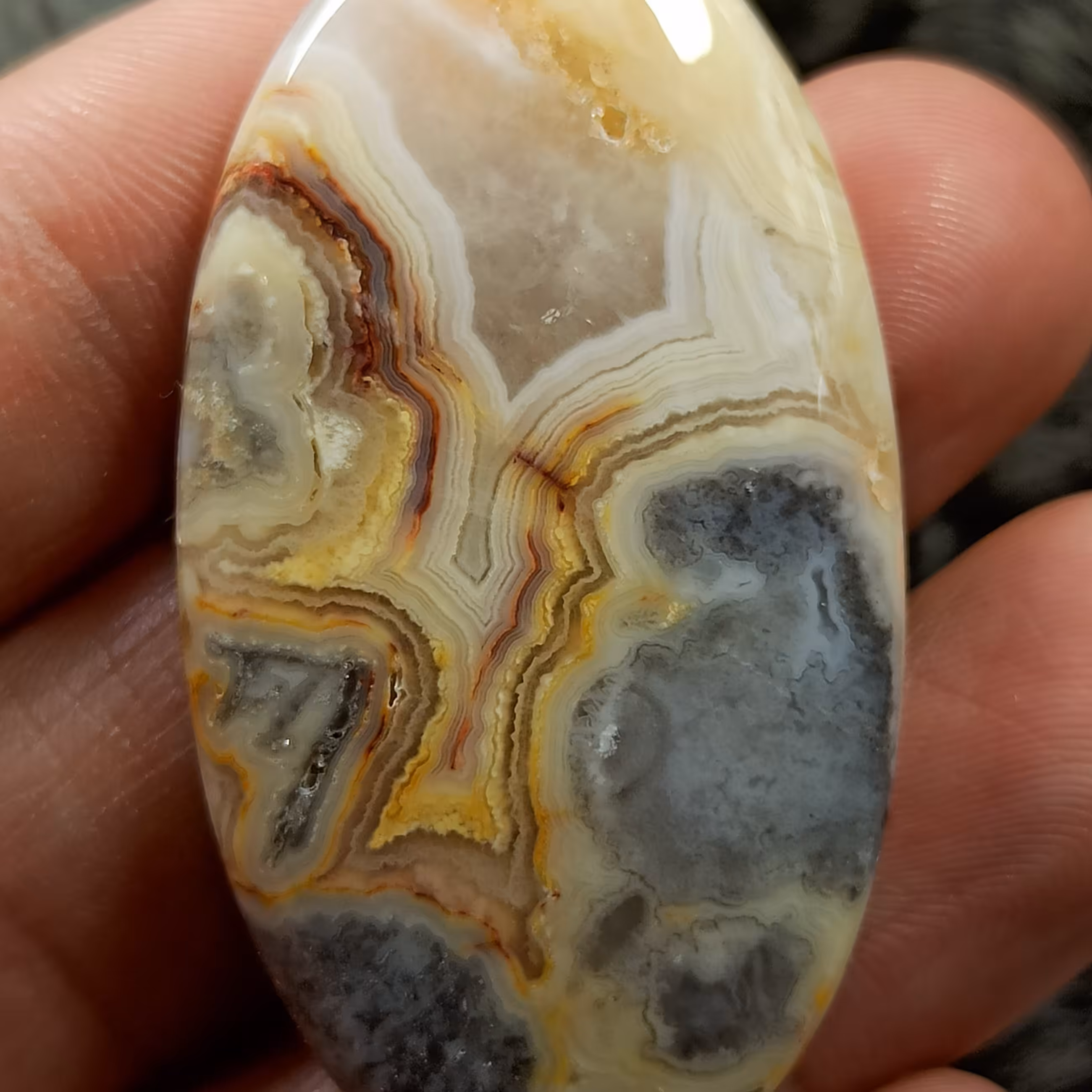 عقیق کریزی لیس کلکسیونی  کد 16