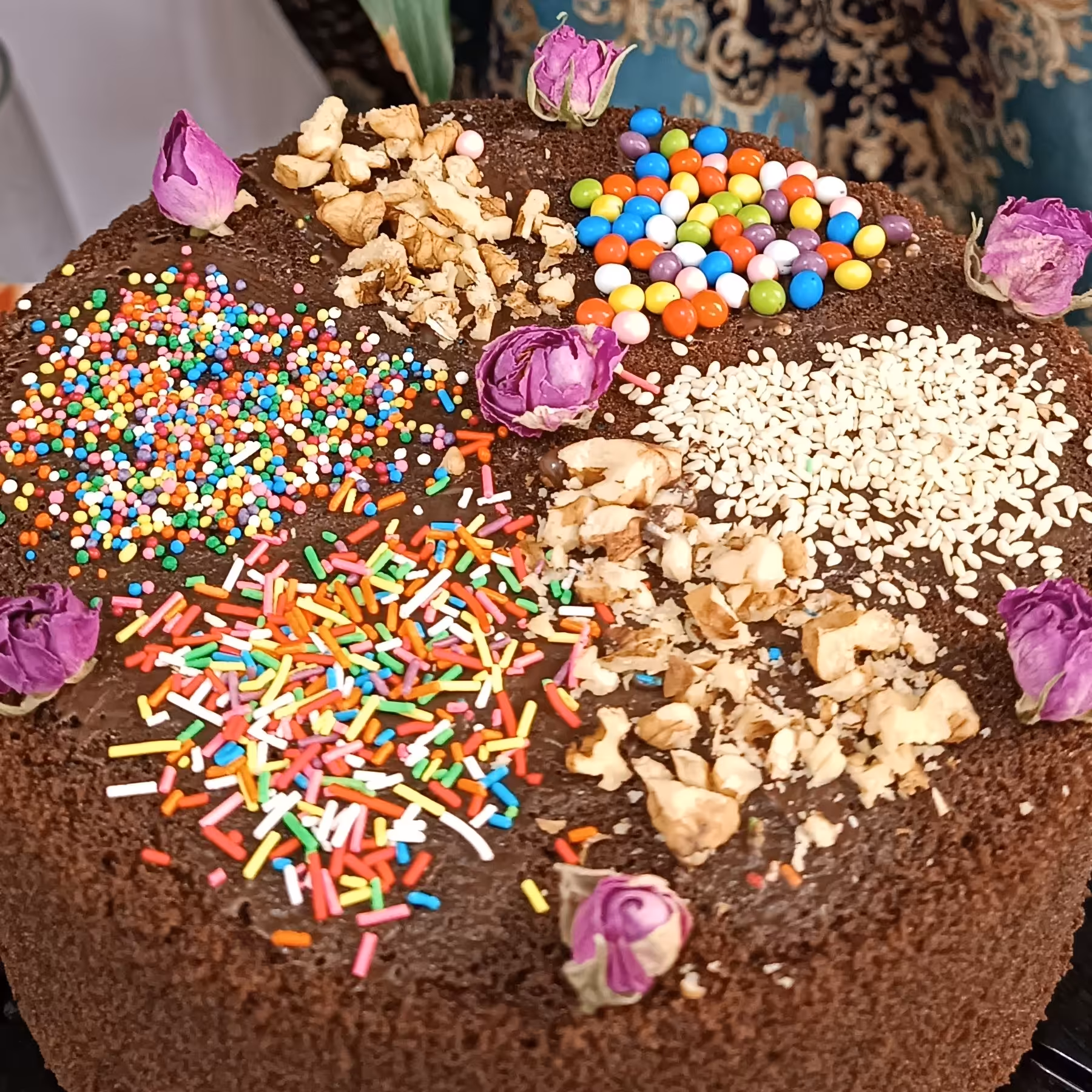 کیک عصرانه شکلاتی 