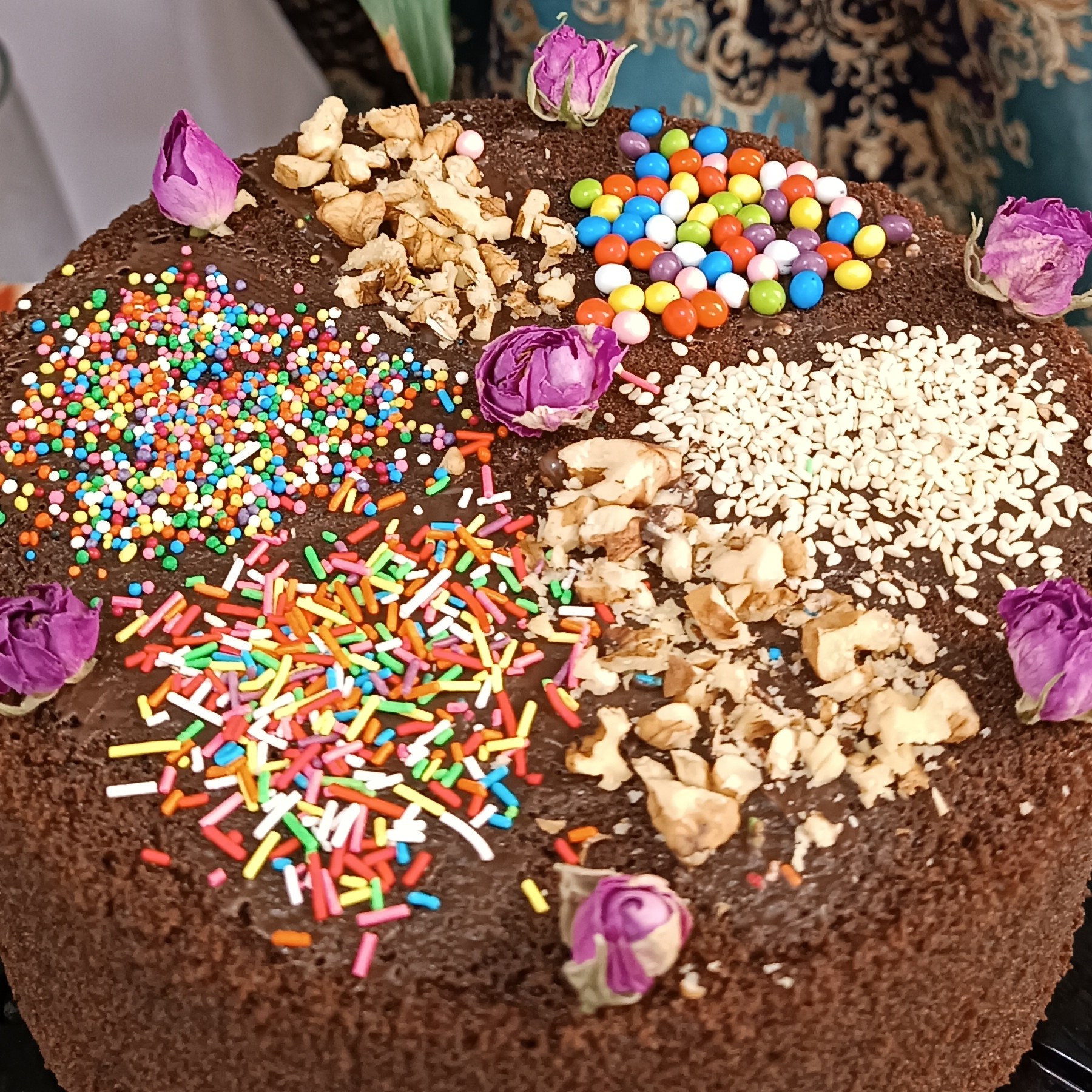 کیک عصرانه شکلاتی