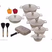 سرویس قابلمه 16 پارچه هوم کینگ مدل granit plas