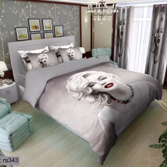 سرویس روتختی 2 نفره تنسل چاپی برندترک لند(Turk Land) rs 343