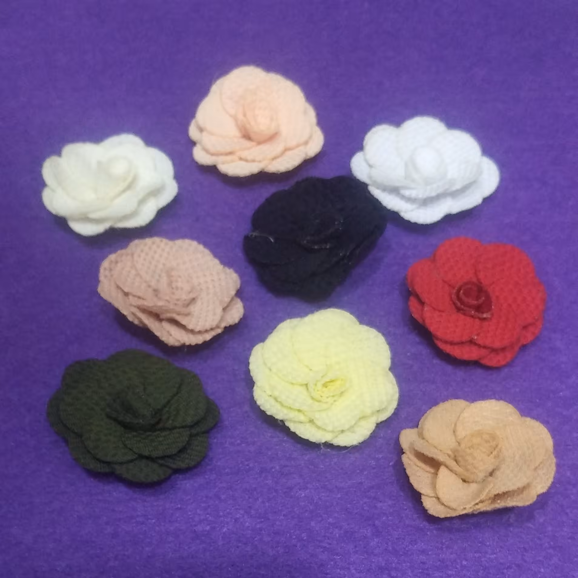 گل پارچه ای 1 بسته ی 10 عددی