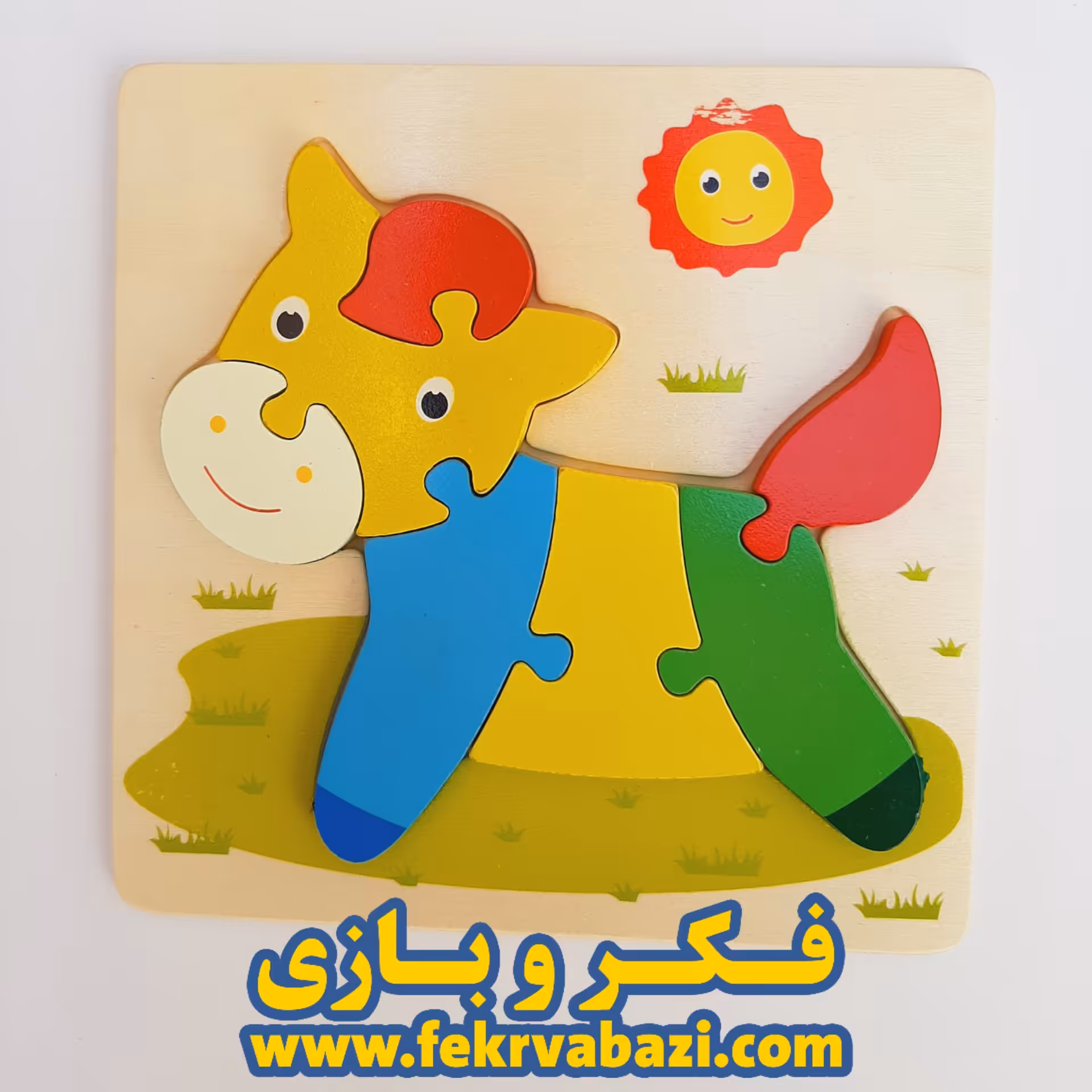 جورچین چوبی پازل برجسته مدل گاو 