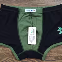 شورت اسپرت نیم پا مشکی سبز( جزو تولیدات Nice)سایز 2XL.نخ پنبه لاکرا درجه 1 