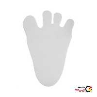 بسته 4 عددی برچسب کاشی مدل Foot برند کلین ولکه طرح رد پا