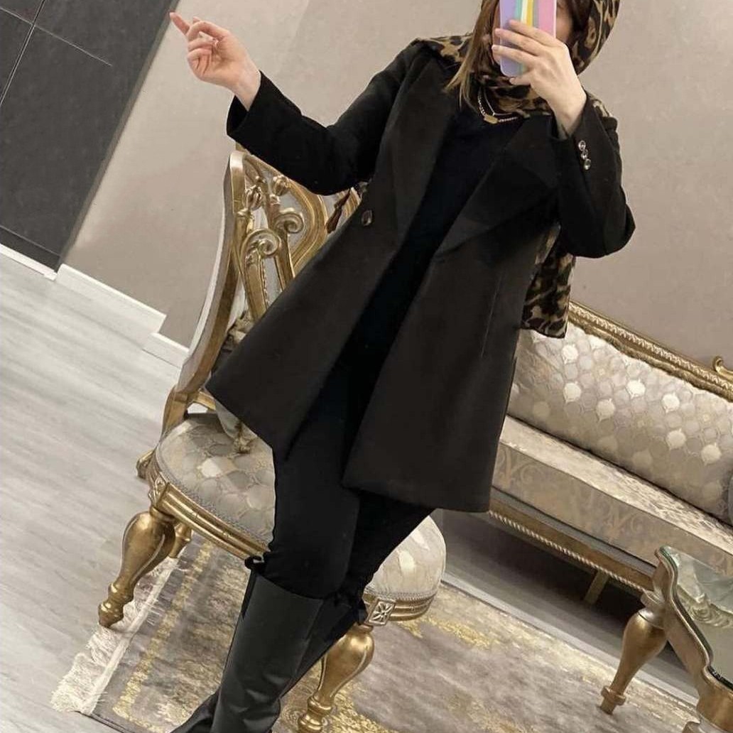 کت زنانه، کت پاییزه، کت مخمل کبریتی با کیفیت بالا و دوخت عالی