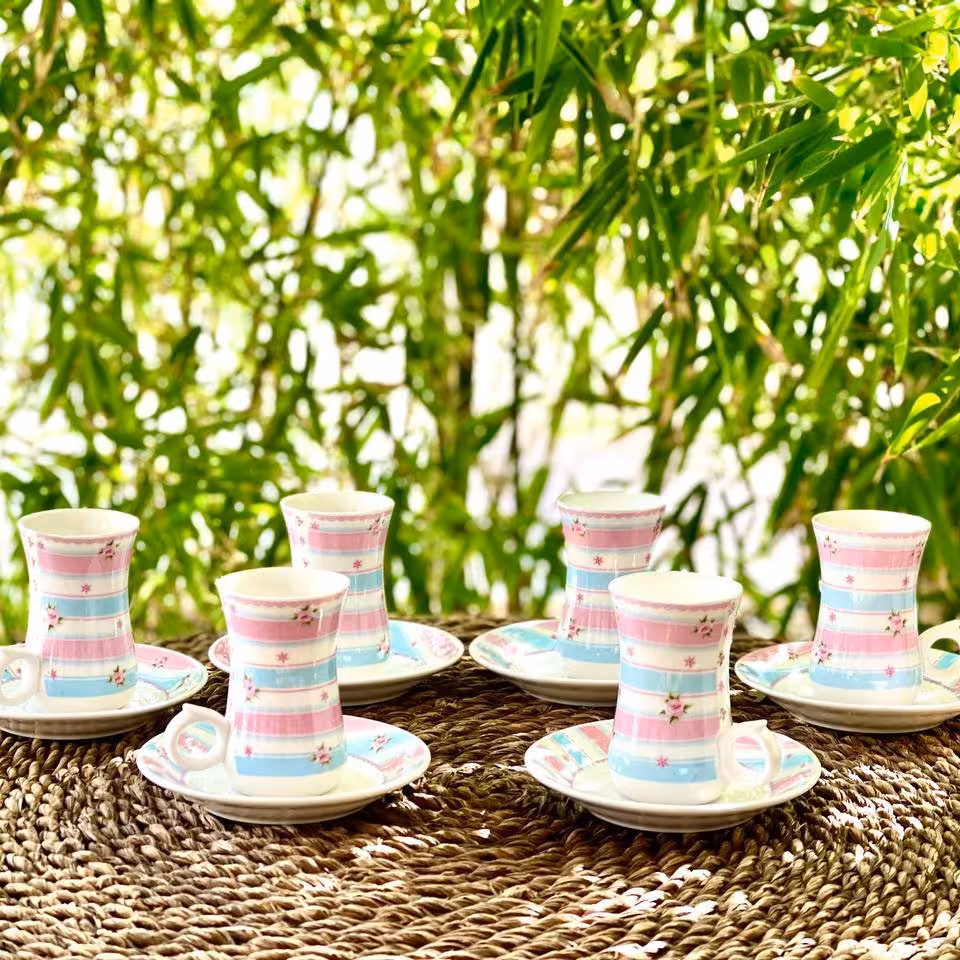 فنجون و نعلبکی طرح انجل