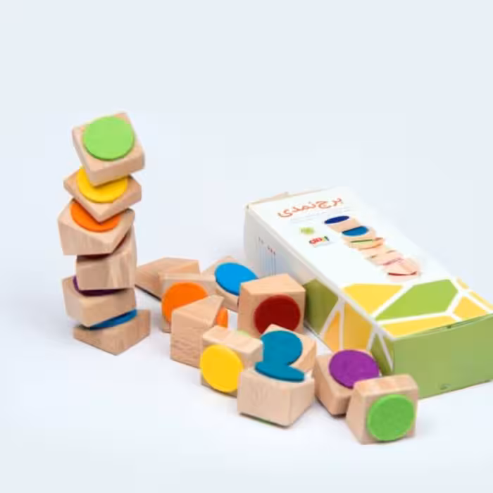 اسباب بازی برج نمدی چوبی