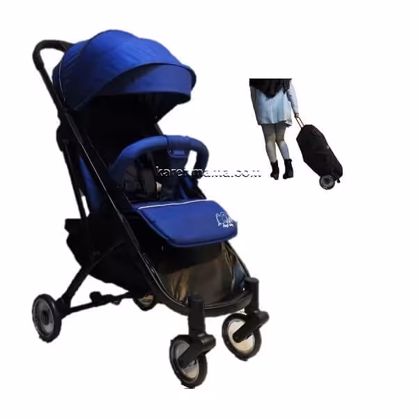 کالسکه آنجل بیبی angel baby کد b-47 چرخ شیشه ای رنگ سرمه ای