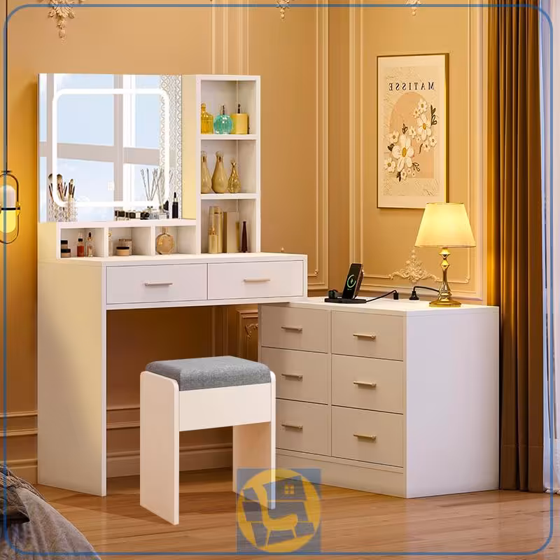 میز آرایش لامپ دار DJ724