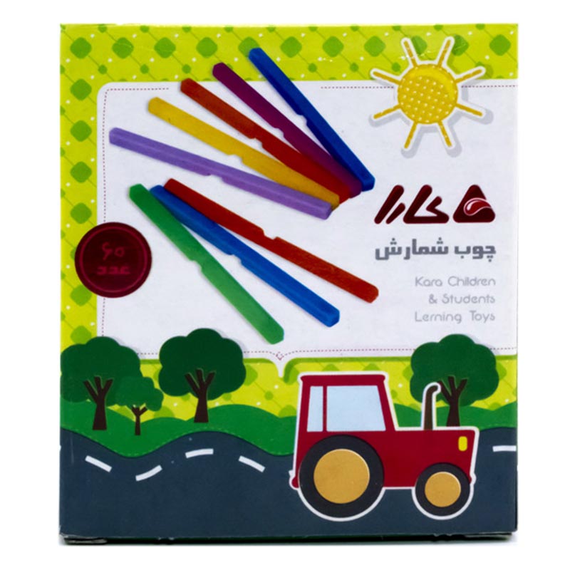 خرید چوب خط (میله های شمارش) کارا بسته 60 عددی