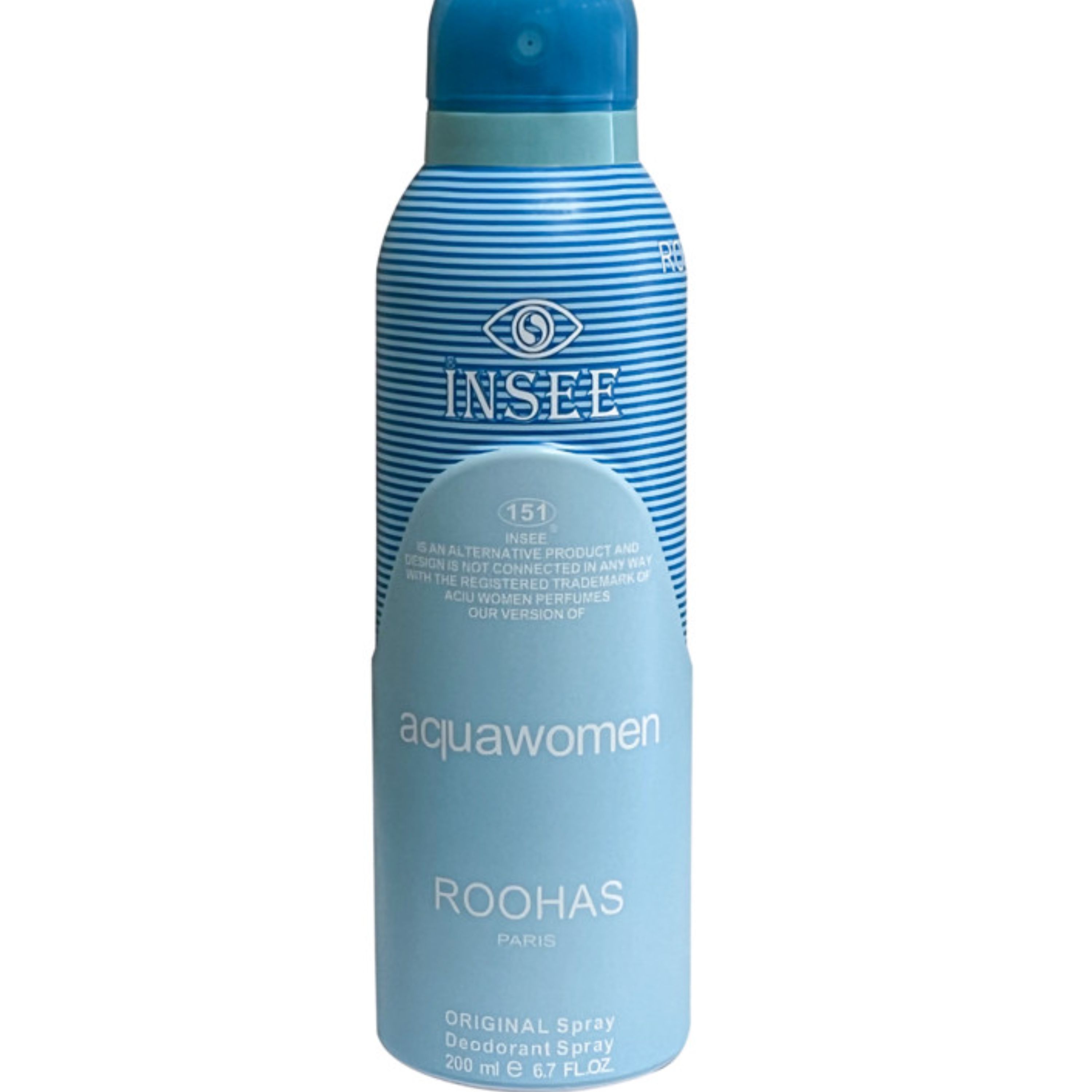 اسپری بدن زنانه اینسی مدل آکوا وومن aquawomen حجم 200 میلی لیتر