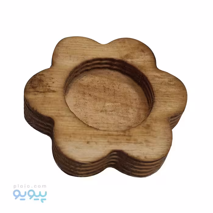 جاشمعی چوبی طرح گل آیتم 4131