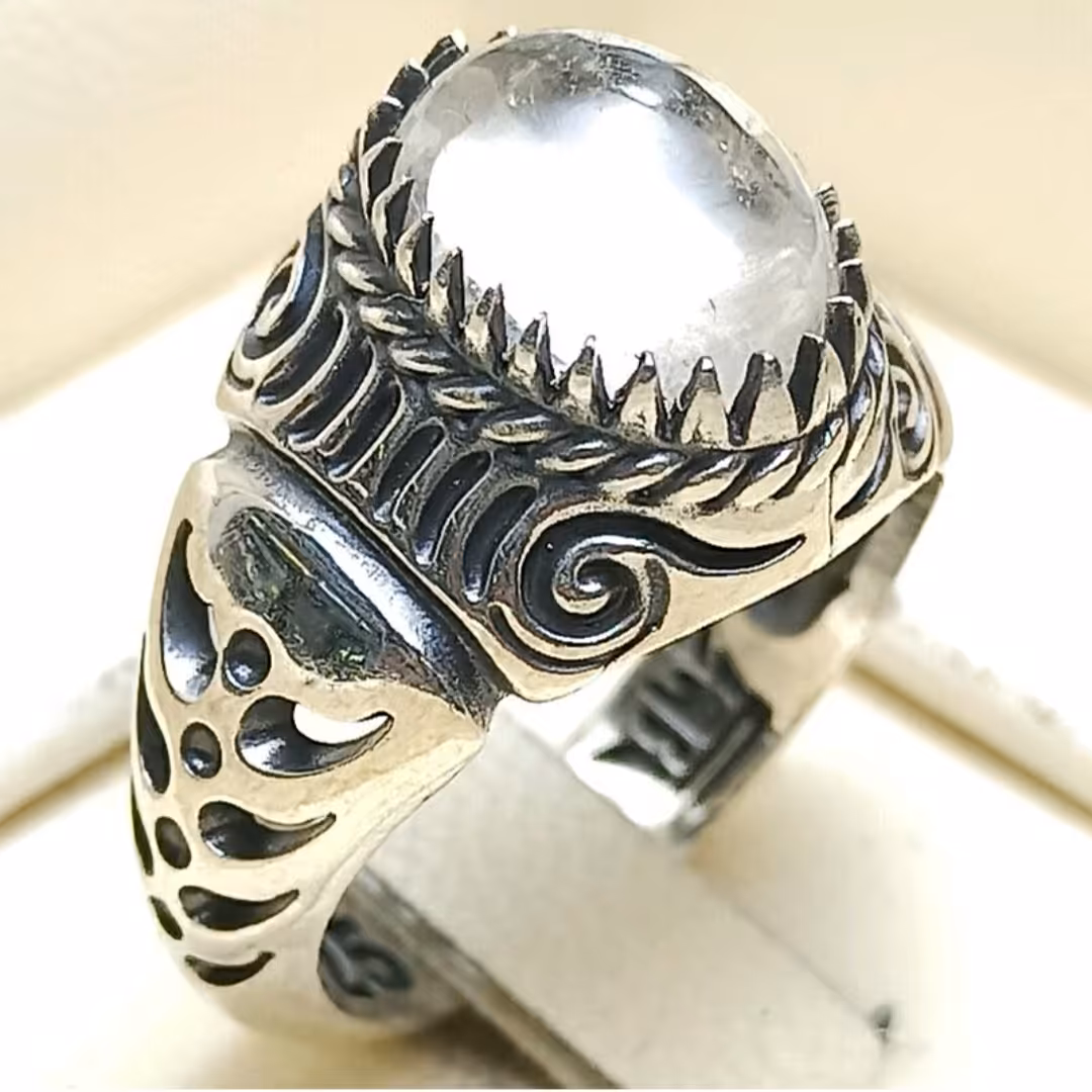 انگشتر نقره مردانه همراه در نجف 9