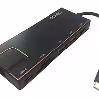 هاب 7 پورت TYPE-C اونتن مدل TYPE-C 3.1 to HDMI LAN SD卡 TF card reader PD I adapter OTN-9180