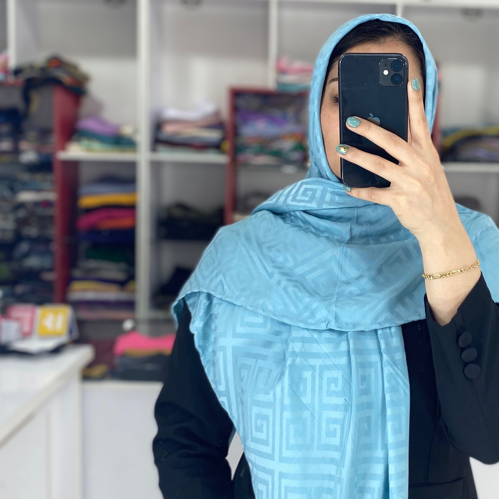 روسری ابریشم ژاکارد