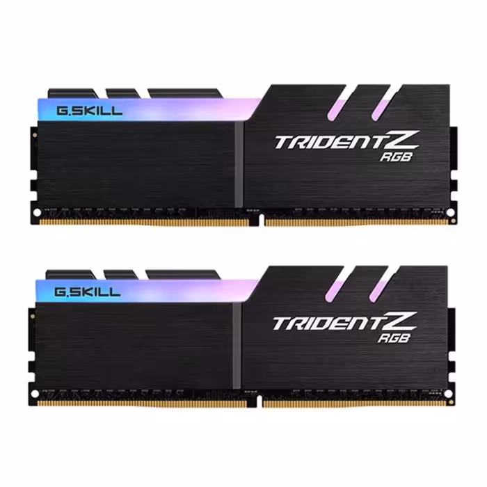 رم کامپیوتر DDR4 دو کاناله 3200 مگاهرتز CL16 جی اسکیل مدل TridentZ RGB ظرفیت 32 گیگابایت