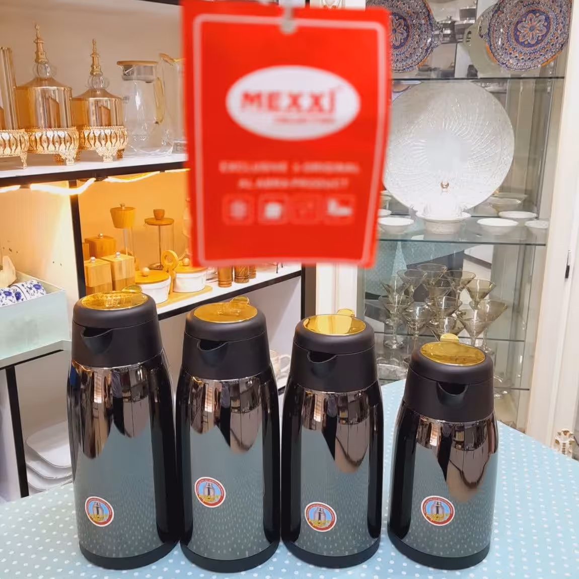 فلاسک شیشه صورتی مکسی 4 سایز