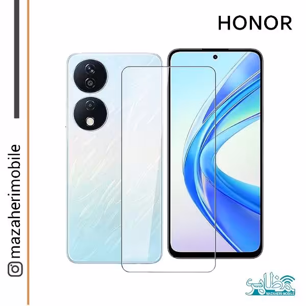 گلس محافظ صفحه نمایش آنر honor X7C/X7B فول چسب شیشه ایی اصلی - فروشگاه موبایل مظاهری