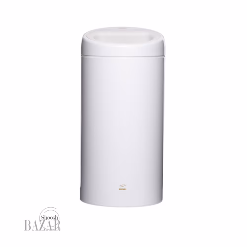 سطل زباله 45 لیتری اسلش سفید فلزی بهازکالا 16174089