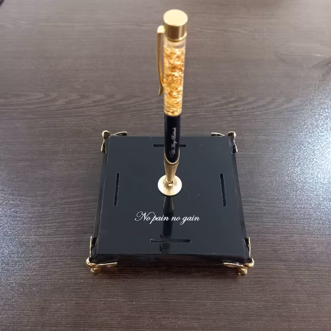 خودکار ورق طلا با پایه و شناسنامه اصالت کالا 