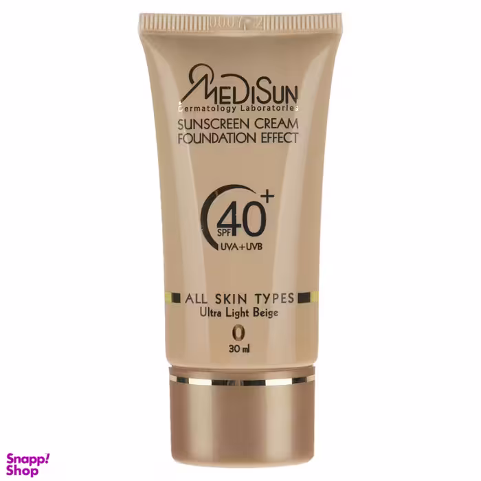 کرم ضد آفتاب مدیسان (Medisun) با SPF40 مناسب انواع پوست حجم 30 میلی‌‌لیتر