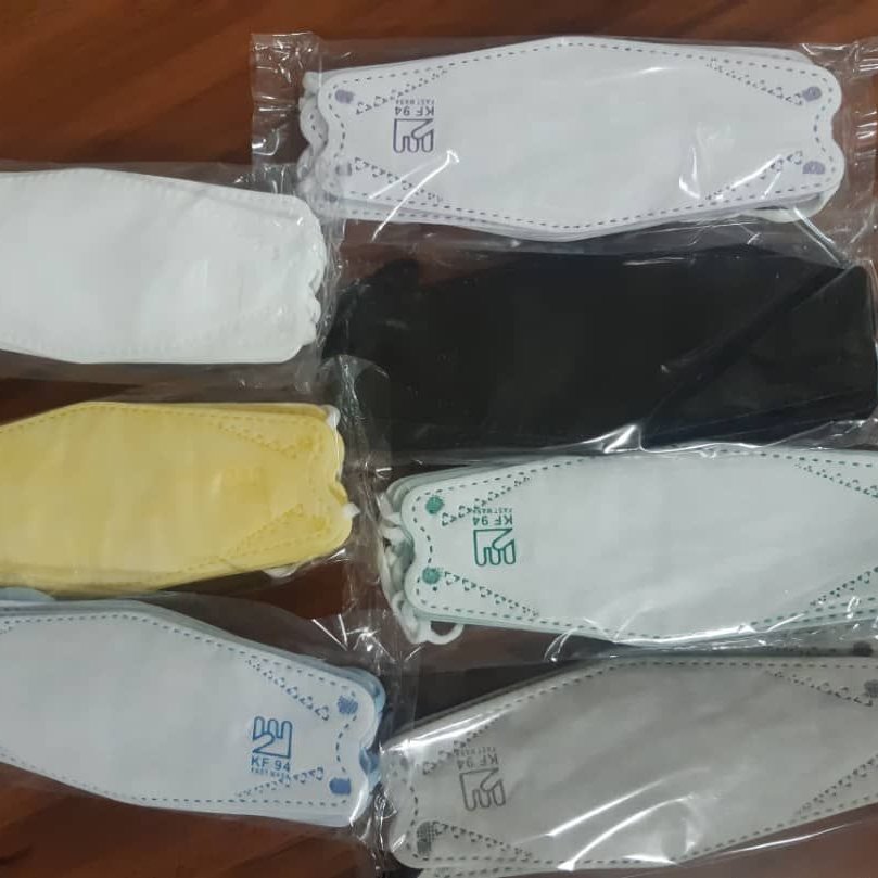 ماسک سه بعدی(پک10تایی رنگ بندی میکس)5لایه لوگودار اصلی/حداقل خرید 3پک رنگ دلخواه