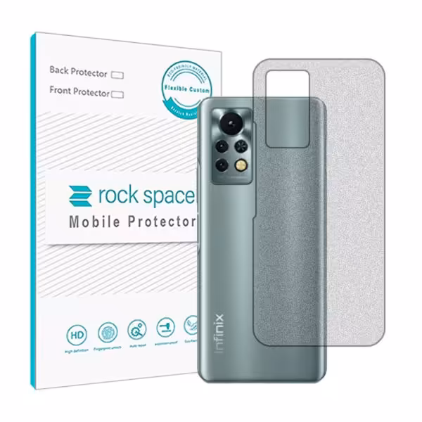 گلس محافظ پشت گوشی اینفینیکس Note 11s مدل نانو هیدروژل مات برند راک اسپیس کد 20151M