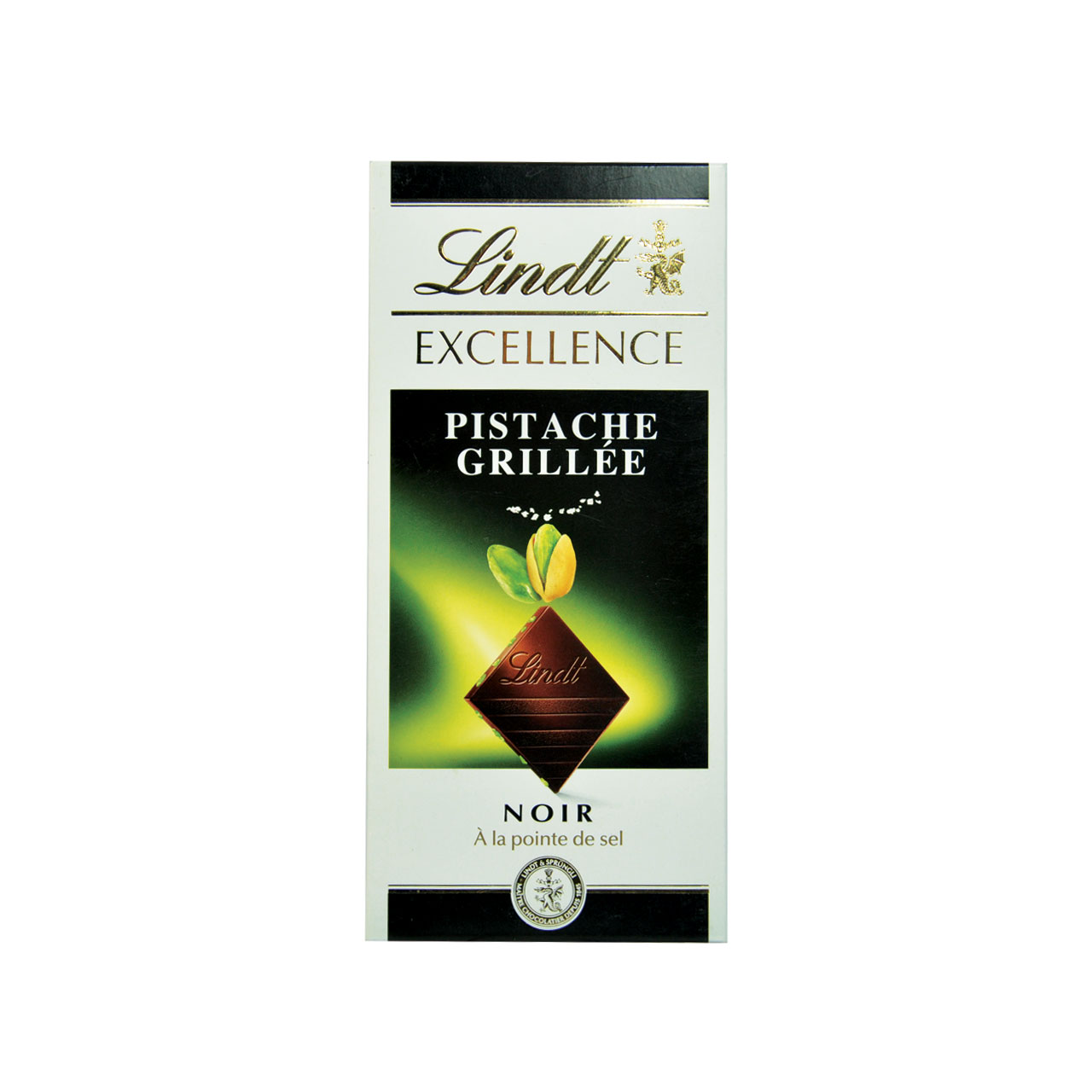 شکلات تلخ پسته ای اکسلنس لینت - lindt