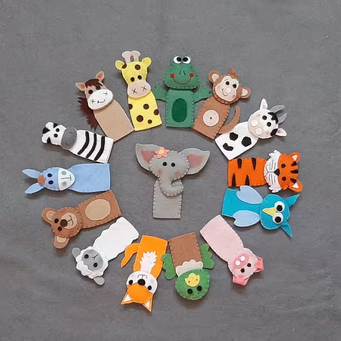 عروسک انگشتی حیوانات (دونه ای )