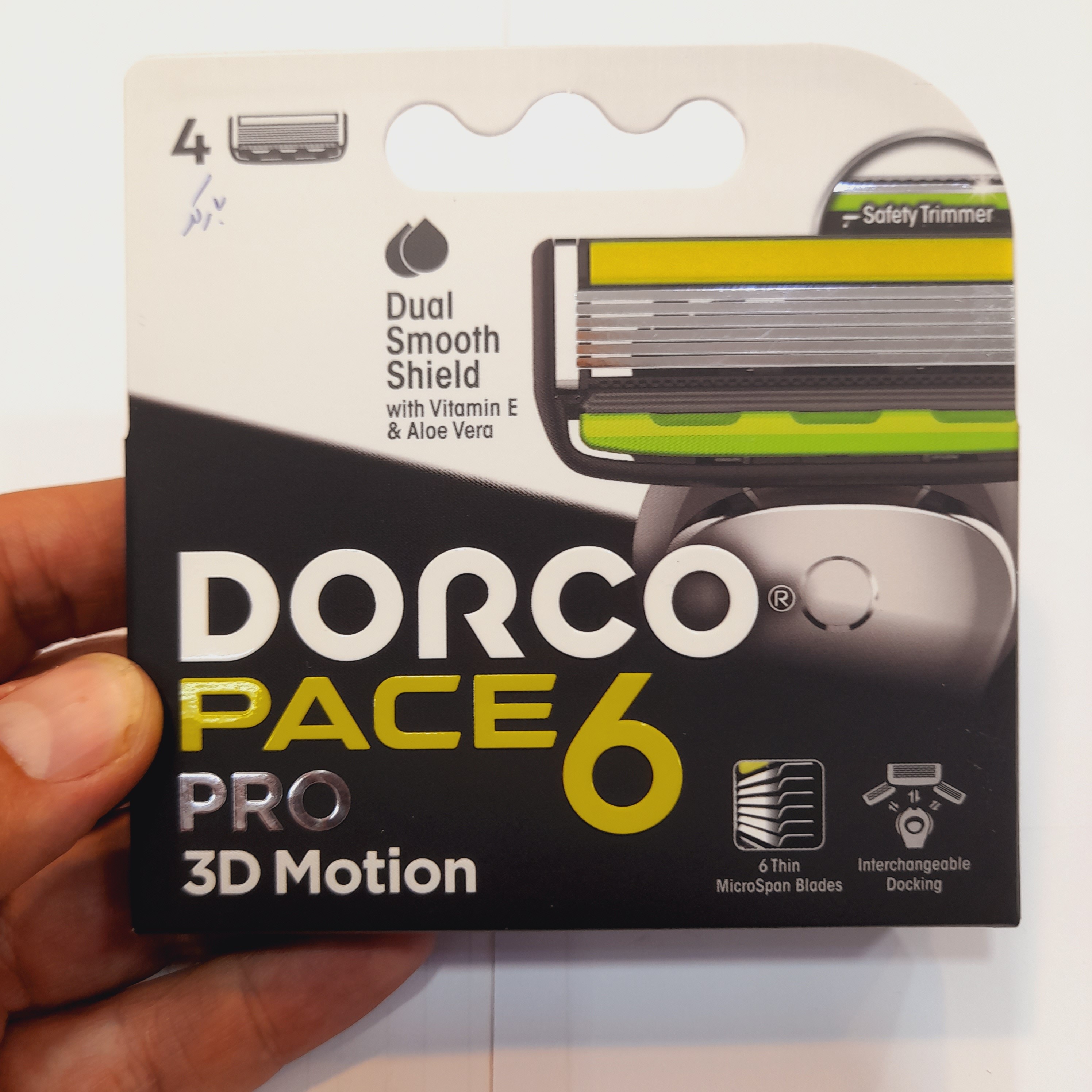 تیغ یدک ژیلت دورکو 6 لب مردانه 4 عددی مدل pace 6