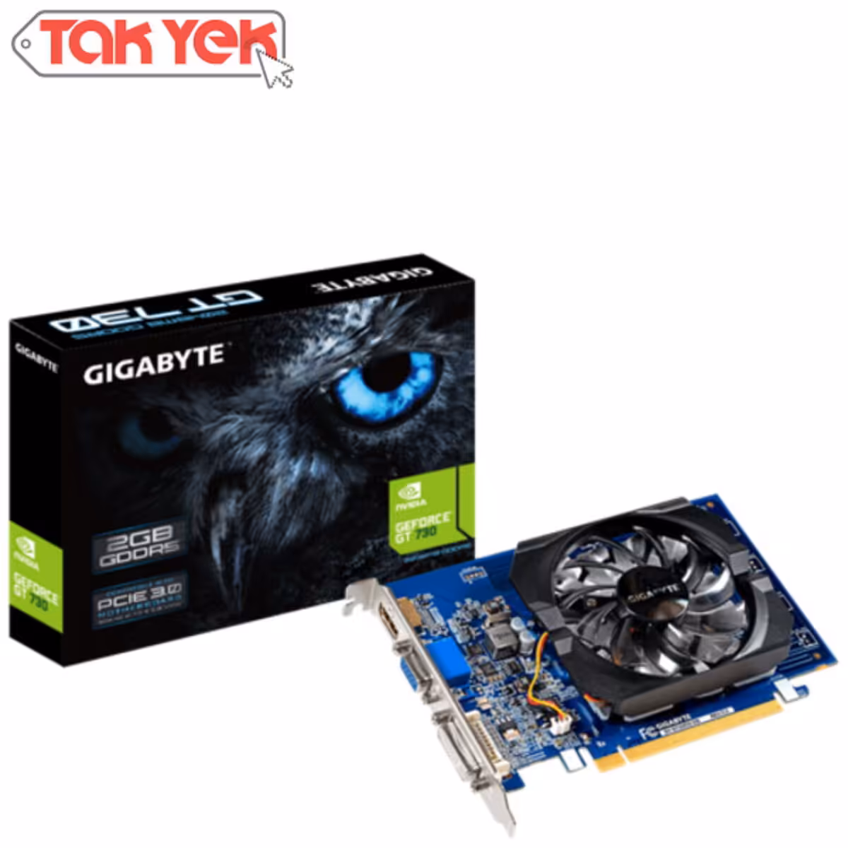 کارت گرافیک گیگابایت Gigabyte GT 730 2G مدل GV-N730D5-2GI
