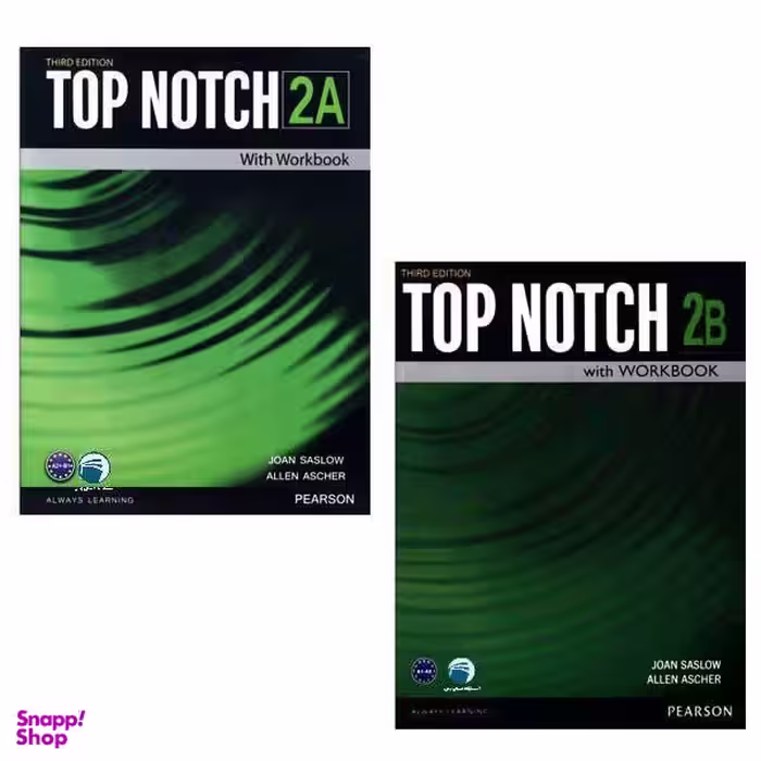 کتاب Top Notch 2 / اثر Joan Saslow And Allen Ascher انتشارات دنیای زبان دو جلدی
