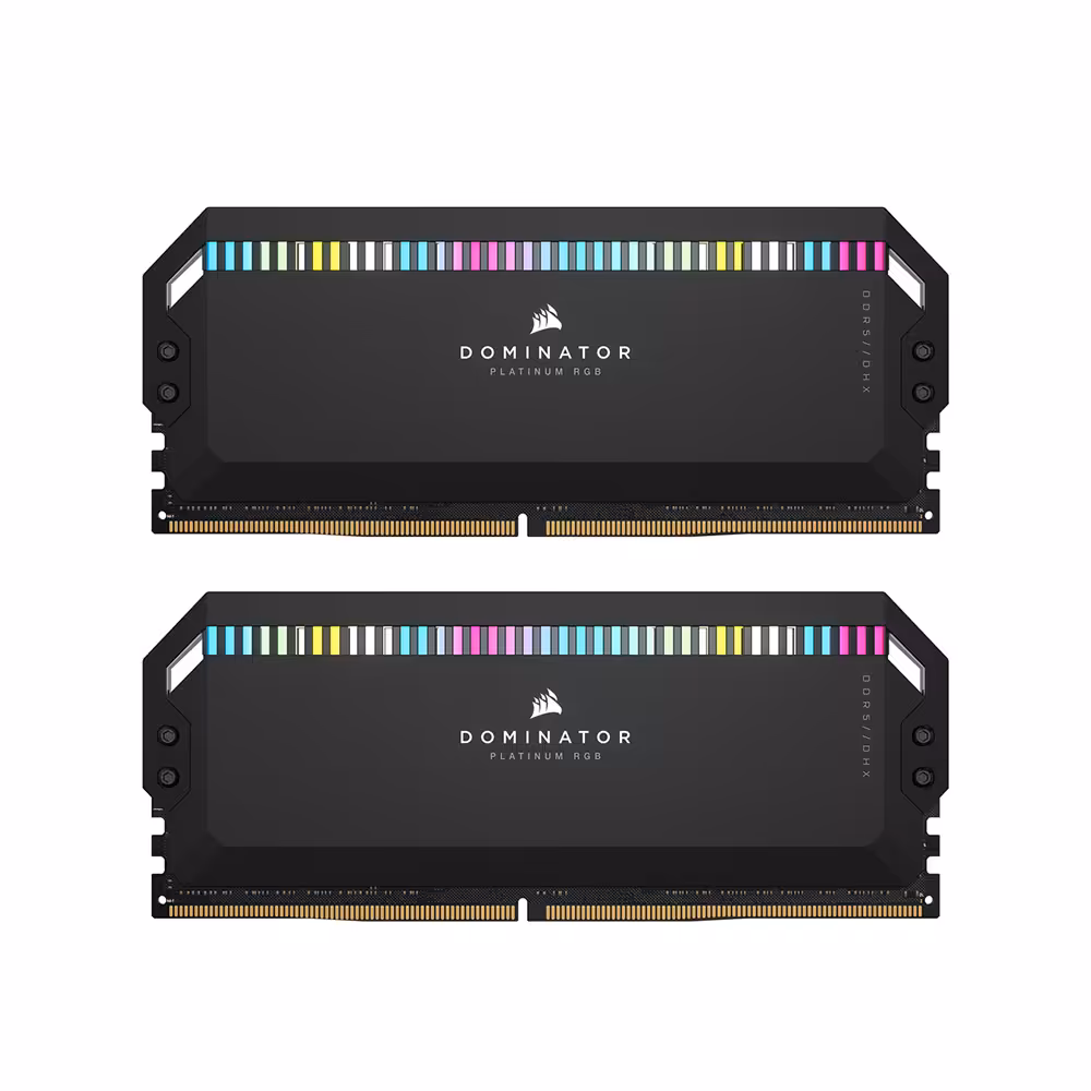 رم دسکتاپ 5200MHz کورسیر مدل دامینیتور پلاتینیوم RGB با ظرفیت 2×16 گیگابایت