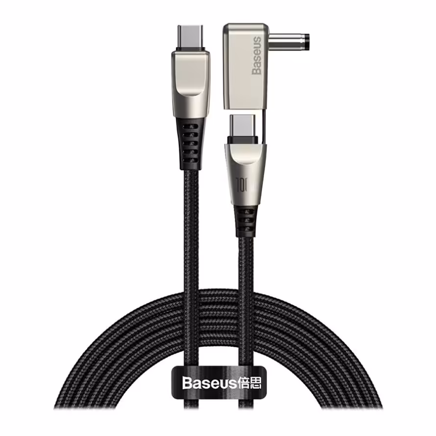 کابل 2 متری Type-C به DC سوزنی بیسوس CA1T2-A01