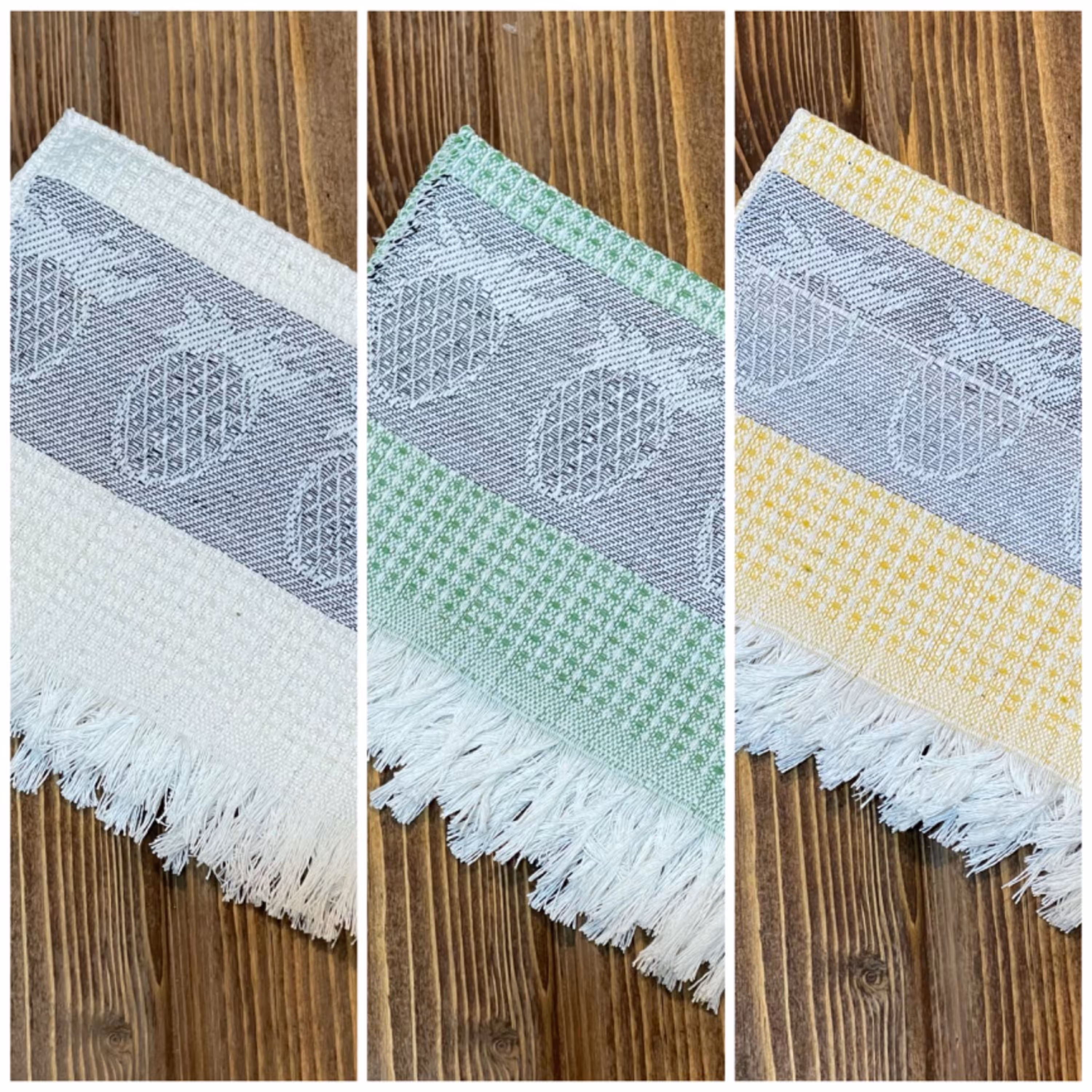 دستمال نخی  طرحدار با آبگیری بالا بسته دو عددی