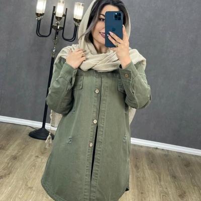 مانتو اسپرت زنانه جین ایرانی مدل اسپرت(جین)