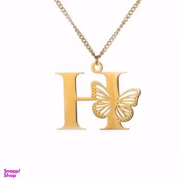 گردنبند طلا 18 عیار زنانه شمیم گلد گالری مدل اچ