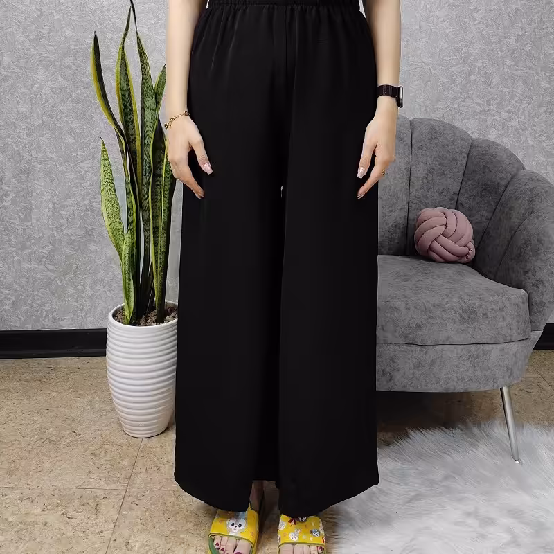 شلوار راحتی ابروبادی رنگ بندی فری سایز 