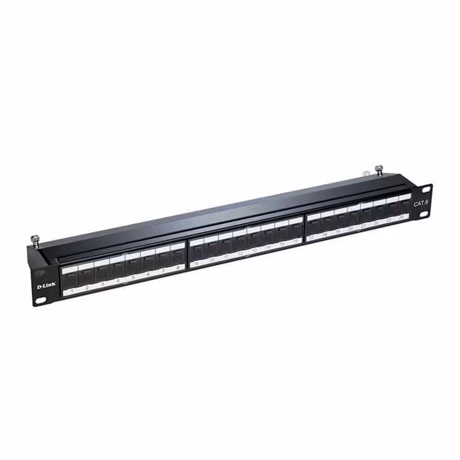 قیمت و خرید پچ پنل Cat6 کیستونی شیلد دار 24 پورت دی لینک مدل NPP-C62BLK241 | یاس ارتباط
