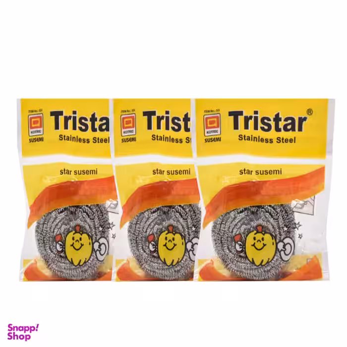 سیم ظرفشویی تری استار مدل کاکتوس مجموعه 3 عددی