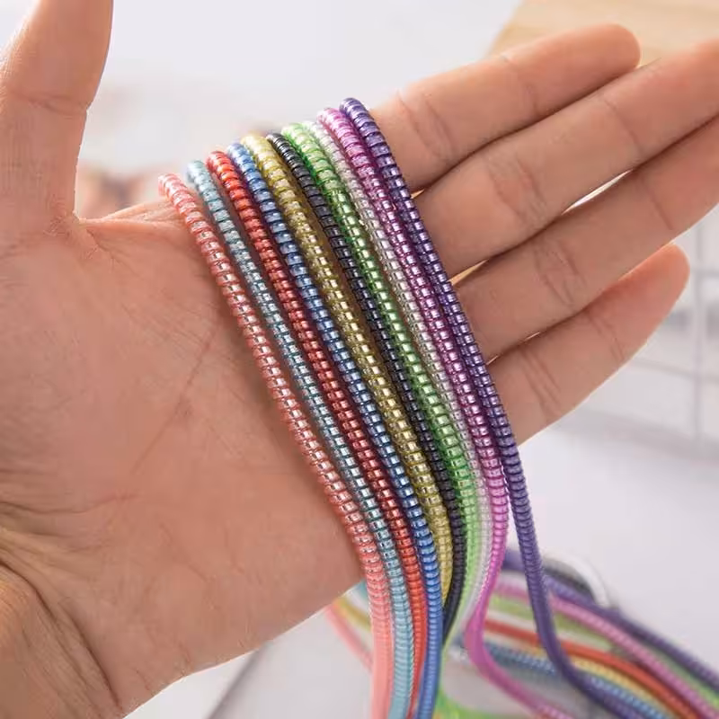 روکش کابل فنری متالیک با طول تقریبی 1.5 متر