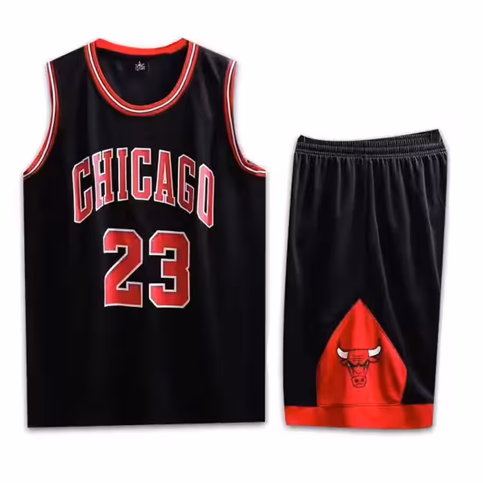 پیراهن شورت بسکتبالی شیکاگو بولز مشکی شماره 23