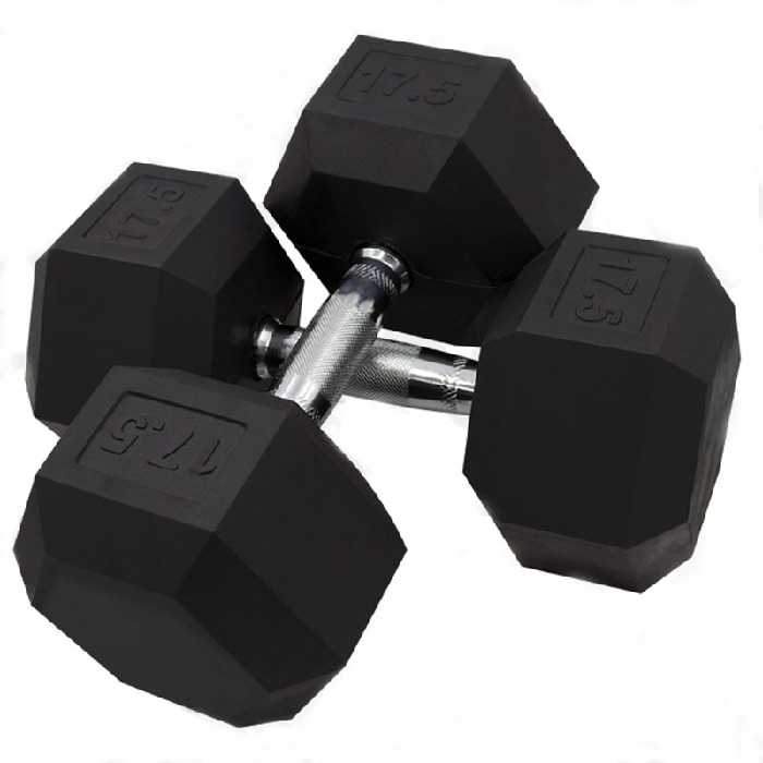 دمبل شش ضلعی 17.5 کیلوگرمی بسته 2 عددی